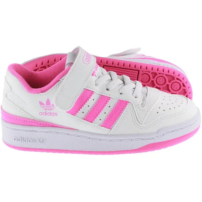 Adidas Originals Trainers Kids Forum Low White Pink