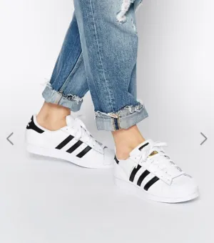 adidas Originals Unisex Superstar White & Black Trainers