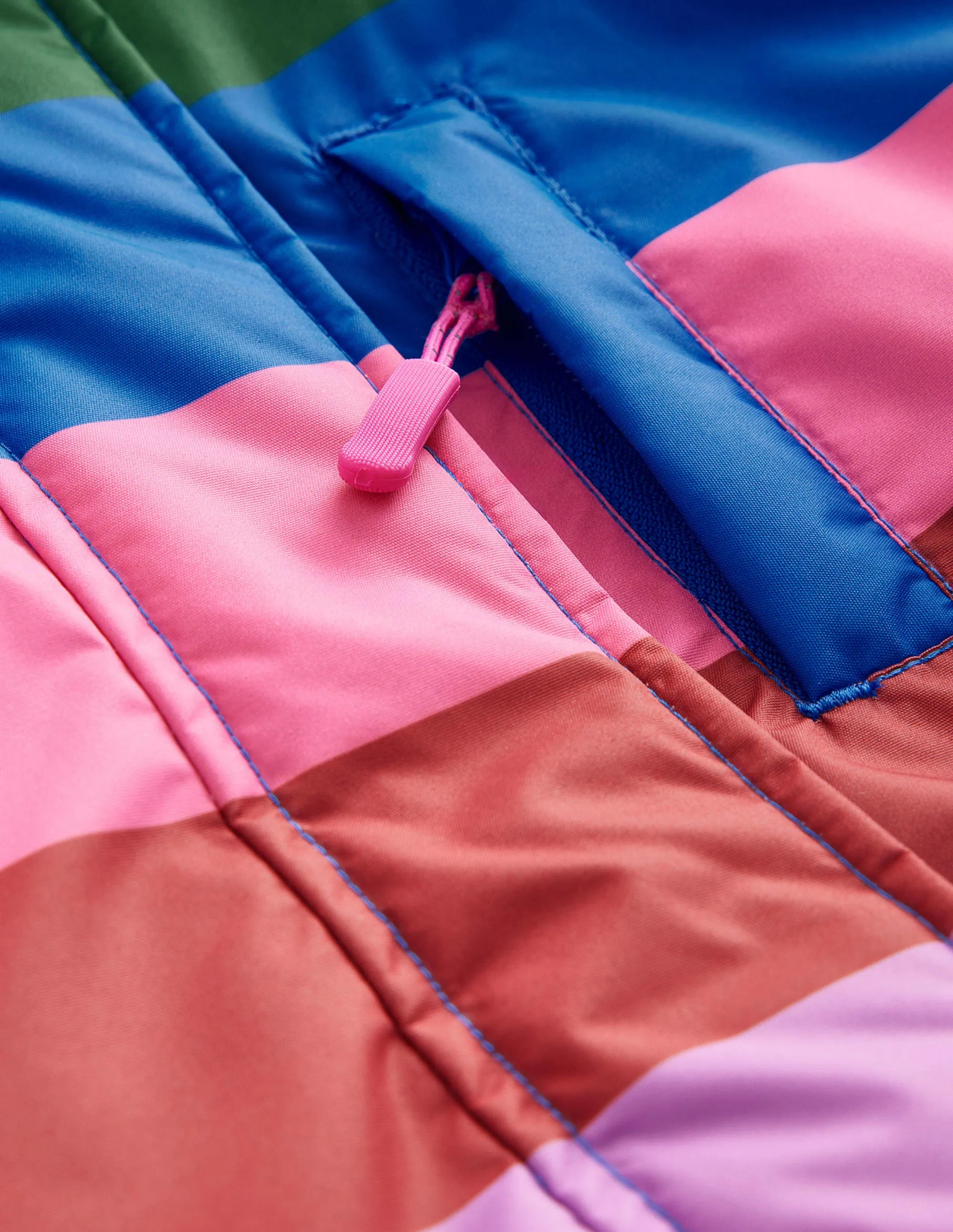 All-Weather Waterproof Jacket-Multi Stripe