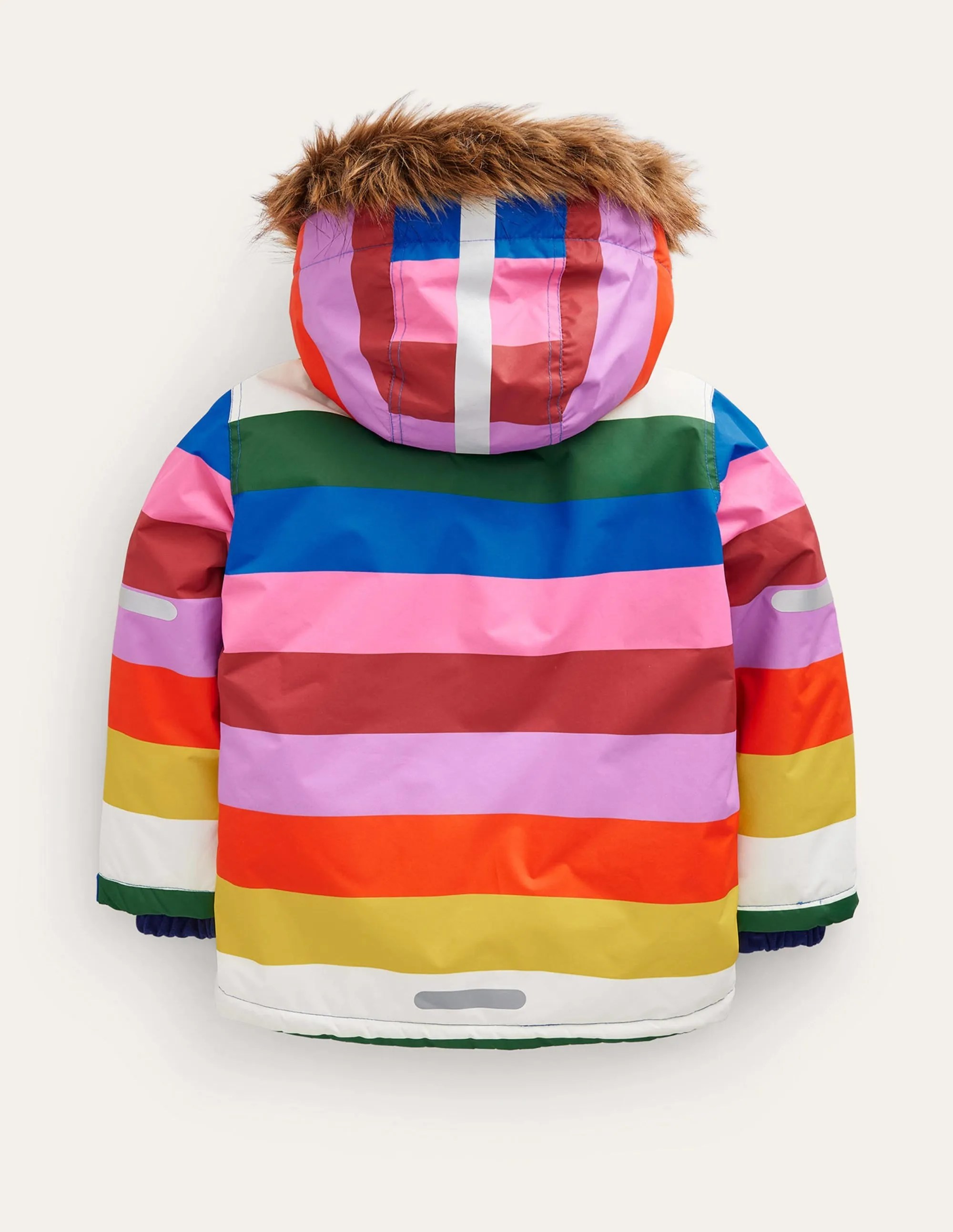 All-Weather Waterproof Jacket-Multi Stripe