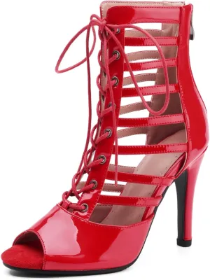 AOQUNFS Women Latin Dance Shoes Ballroom Salsa Practice Performance Dance Heels,K300