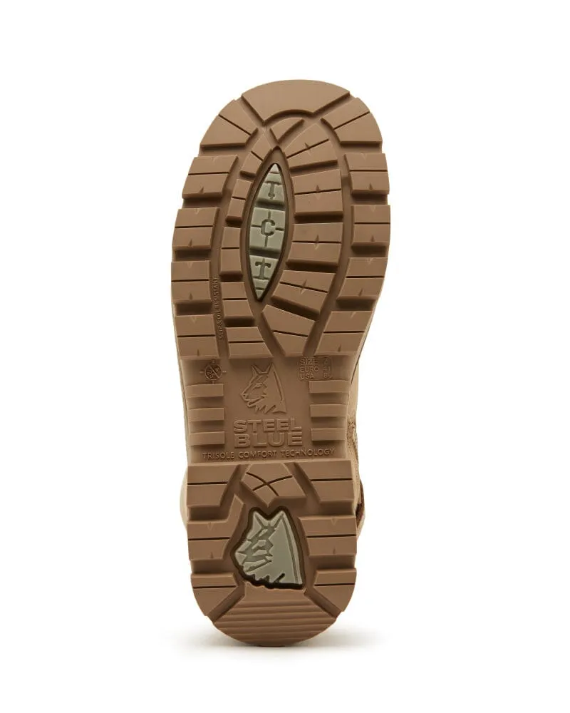 Argyle Zip Scuff Cap Composite Safety Boot - Sand