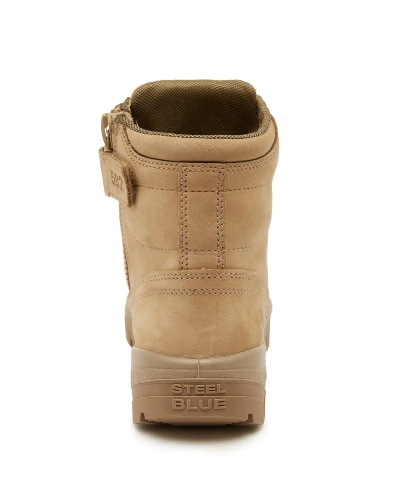 Argyle Zip Scuff Cap Composite Safety Boot - Sand