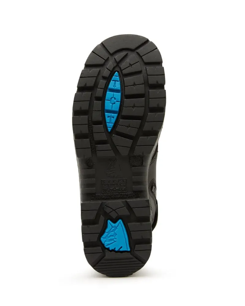 Argyle Zip Scuff Cap Waterproof Safety Boot - Black