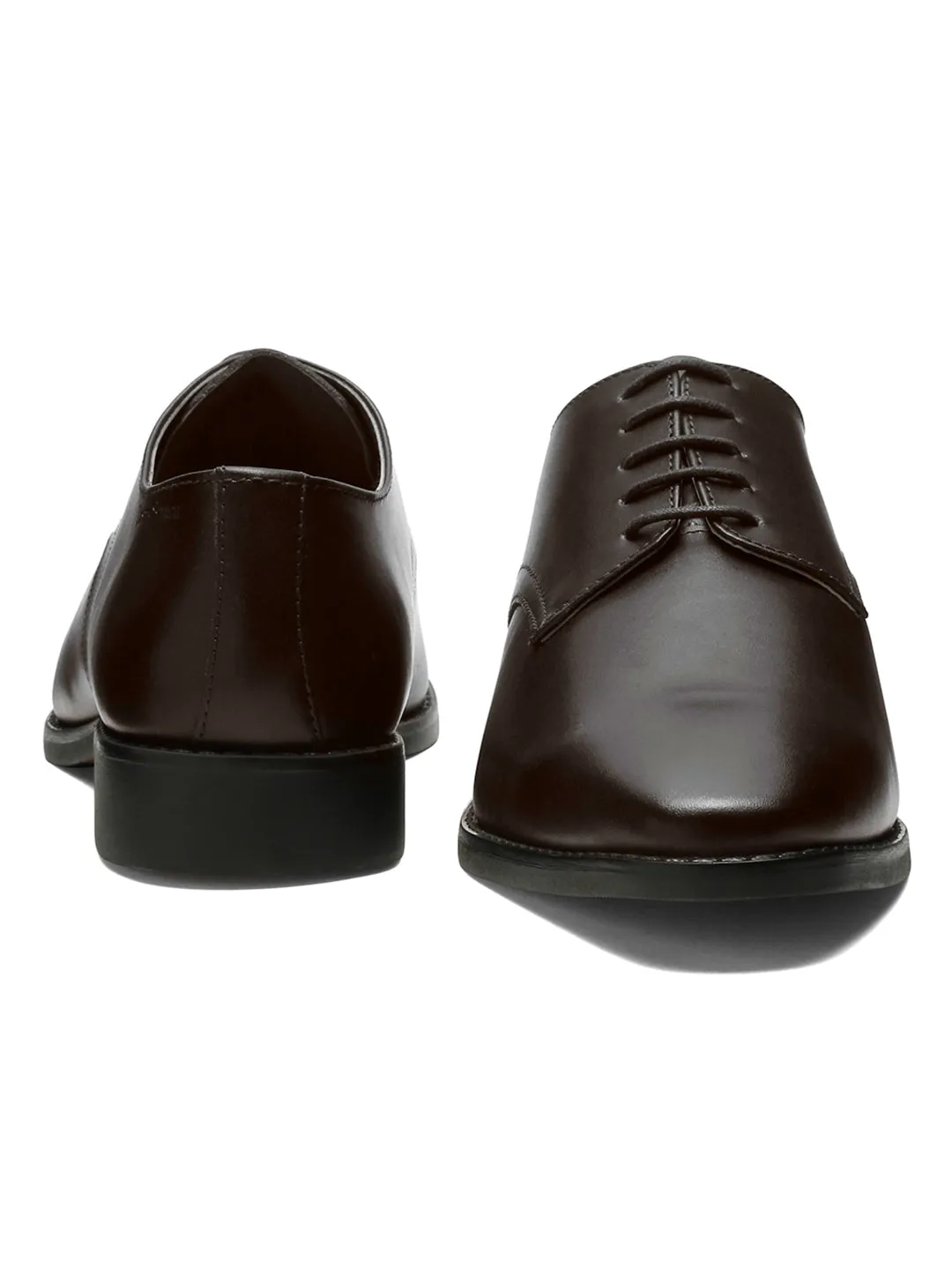 Brunette Brown Italian Leather Derby Shoes
