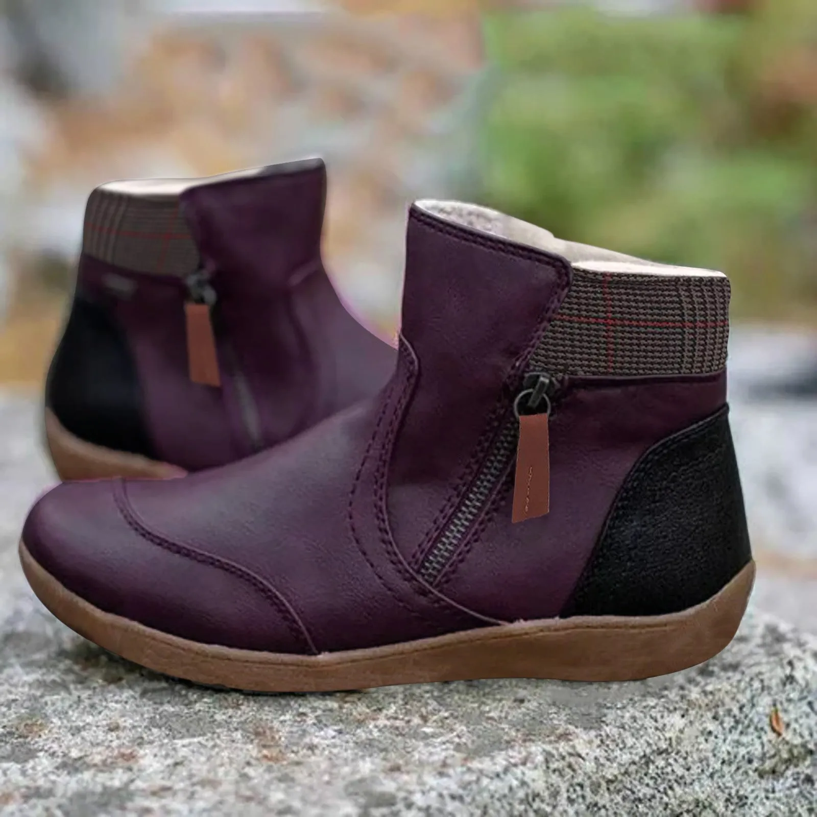 Caroline - Waterproof Leather Boots with Foot Support