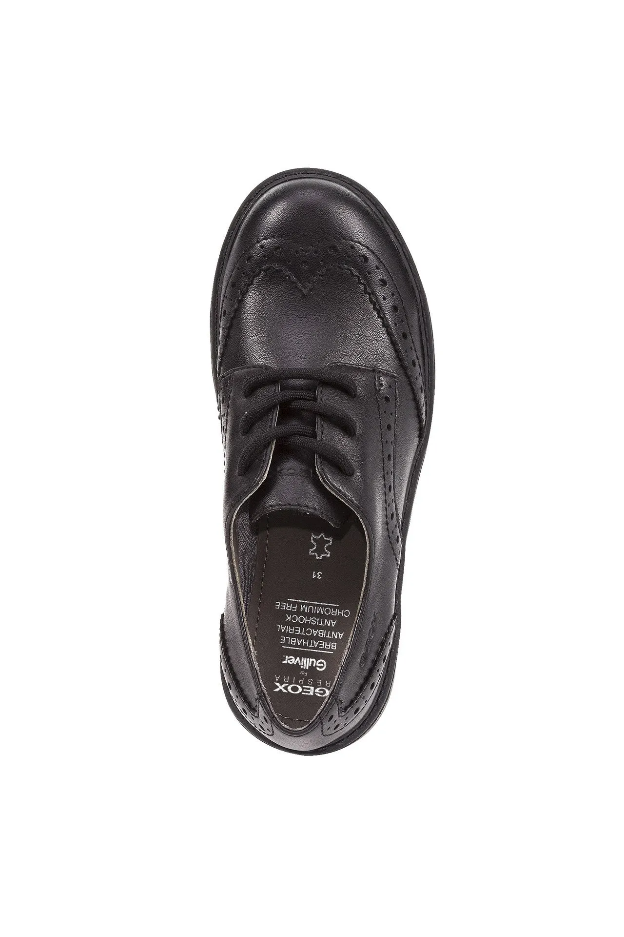 Casey Lace-Up Brogue Girl's School Shoe