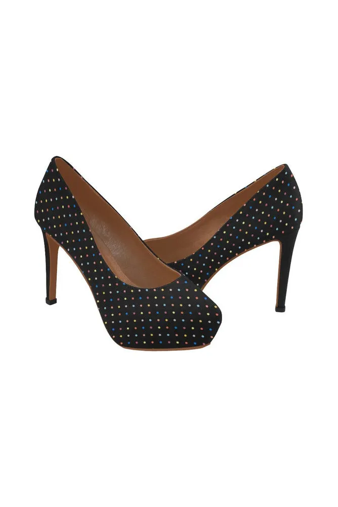 Colorful Polka Dots Women's High Heels