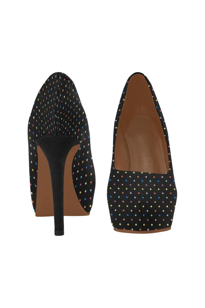 Colorful Polka Dots Women's High Heels