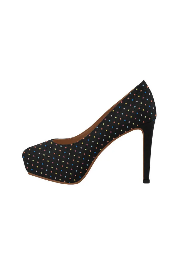 Colorful Polka Dots Women's High Heels