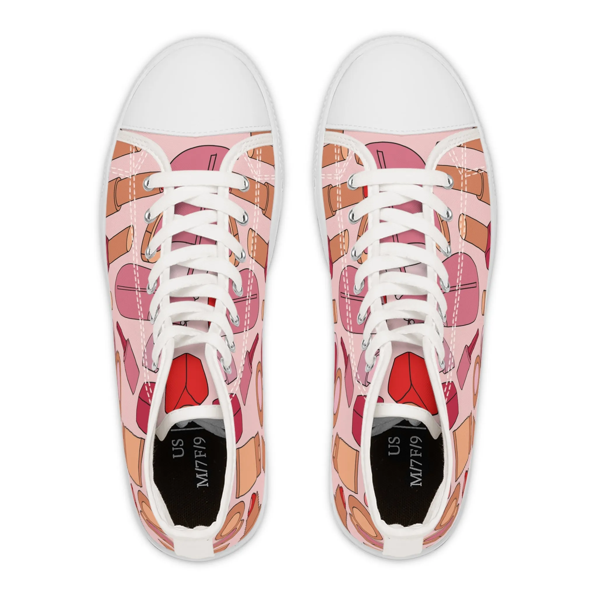 Cosmetics Women's High Top Sneakers