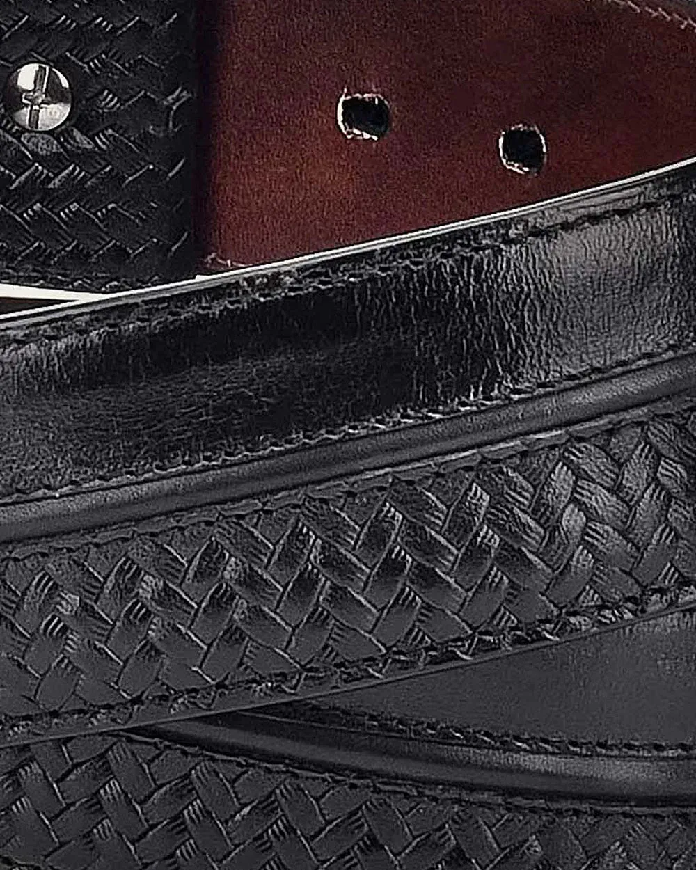 Cuadra Men's Leather Belt Black