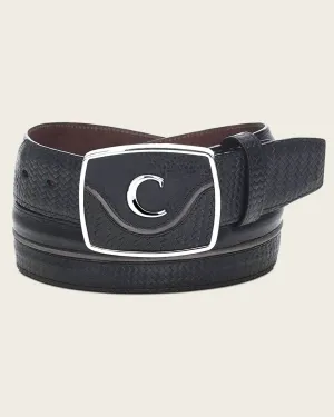 Cuadra Men's Leather Belt Black