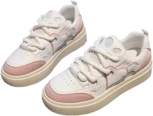 Cubicbee Women's Platform Lace up Sneaker Daddy Shoes,Non-Slip Mesh Breathable Running Tennis Shoes Casual Gym Workout Walking Shoes