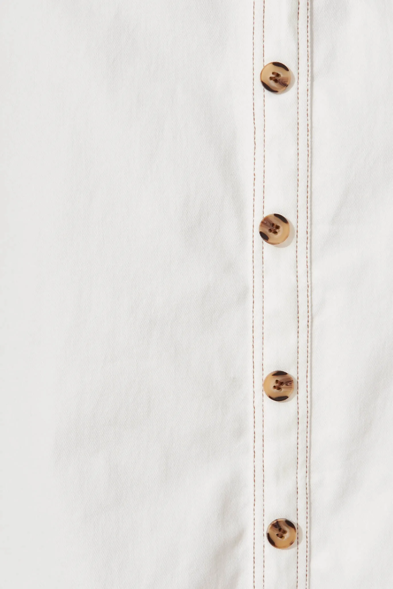 Daylight Midi Sundress In White Cotton Blend