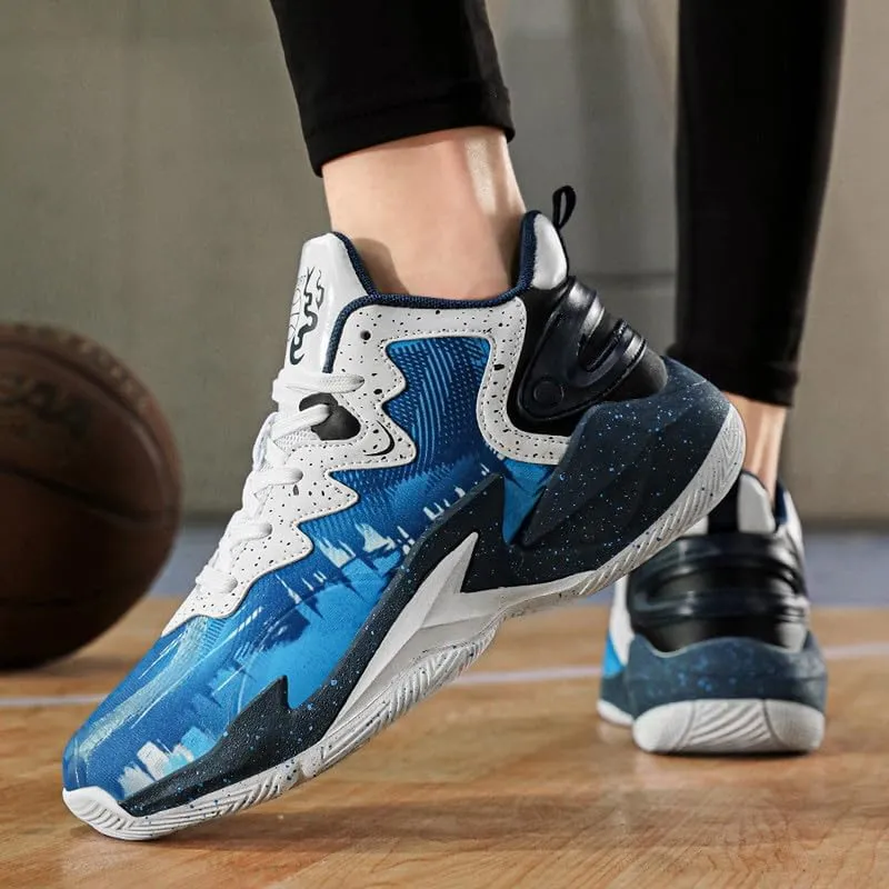 DHOVOR Boys Basketball Shoes Kids Fashion Sneakers Breathable Running Shoes for Boys Sport Tennis Shoes(Little Kid/Big Kid)