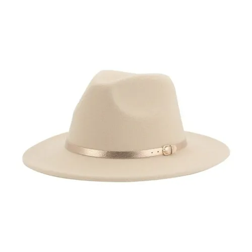 Fedora Hat Women Winter Hats for Women Ribbon Band Men's Hat Wide Brim