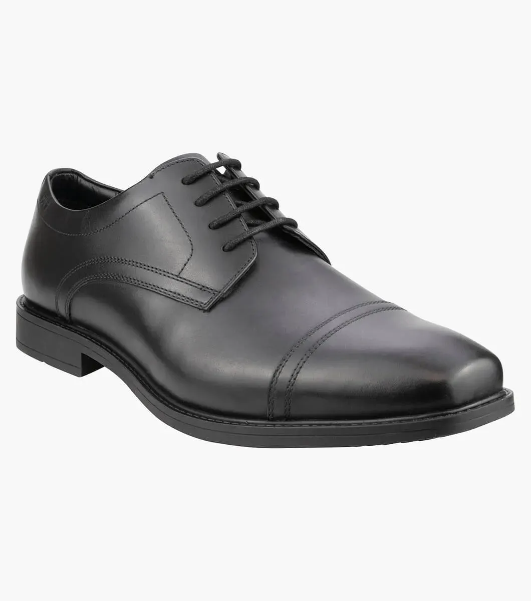 Florsheim Baxter Cap Toe Derby EEE Wide Fit Shoe - Black