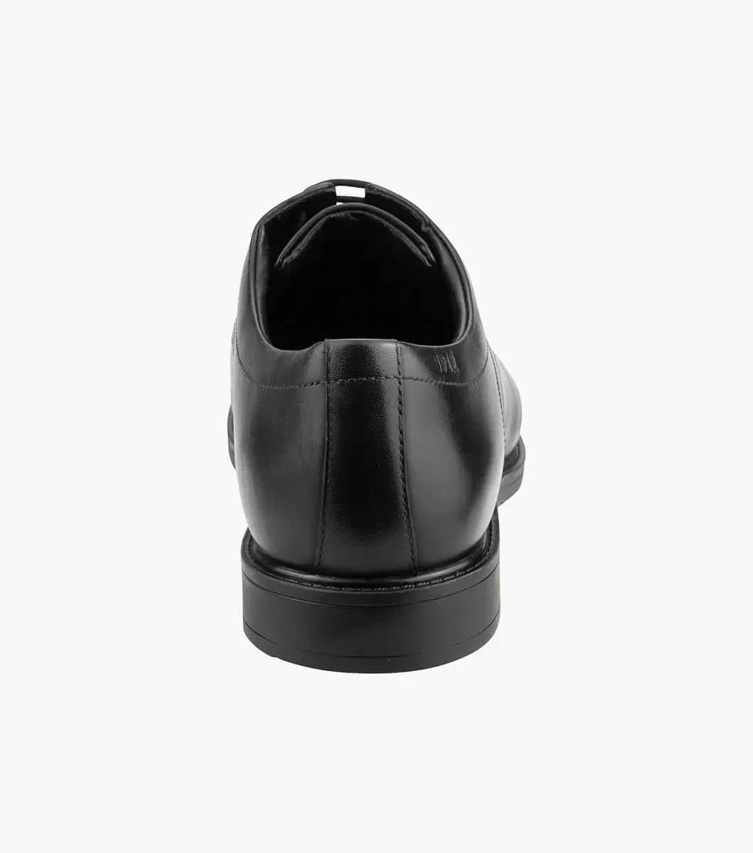 Florsheim Baxter Cap Toe Derby EEE Wide Fit Shoe - Black