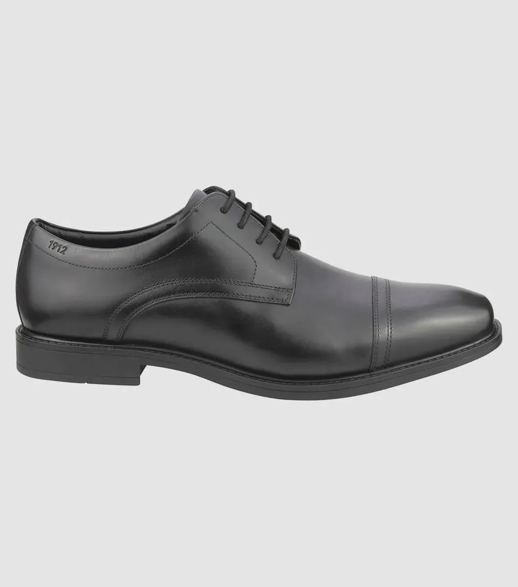 Florsheim Baxter Cap Toe Derby EEE Wide Fit Shoe - Black