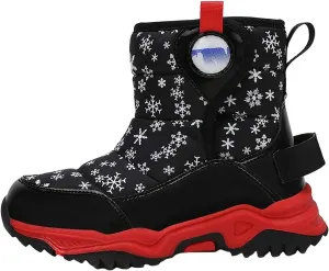 Girls Boys Snow Boots Outdoor Warm Comfortable Non Slip Mid Calf Padded Small Big Kids Winter Shoes Boots Girls Size 3