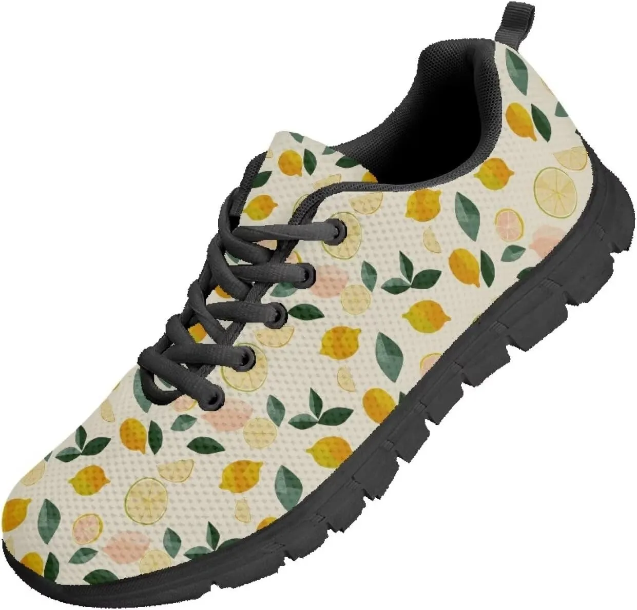 GOSTONG Womens Running Shoes Breathable Mesh Sneakers Non Slip Rubber Sole Lace up Outdoor Athletic Shoes Sole Black US 5-12