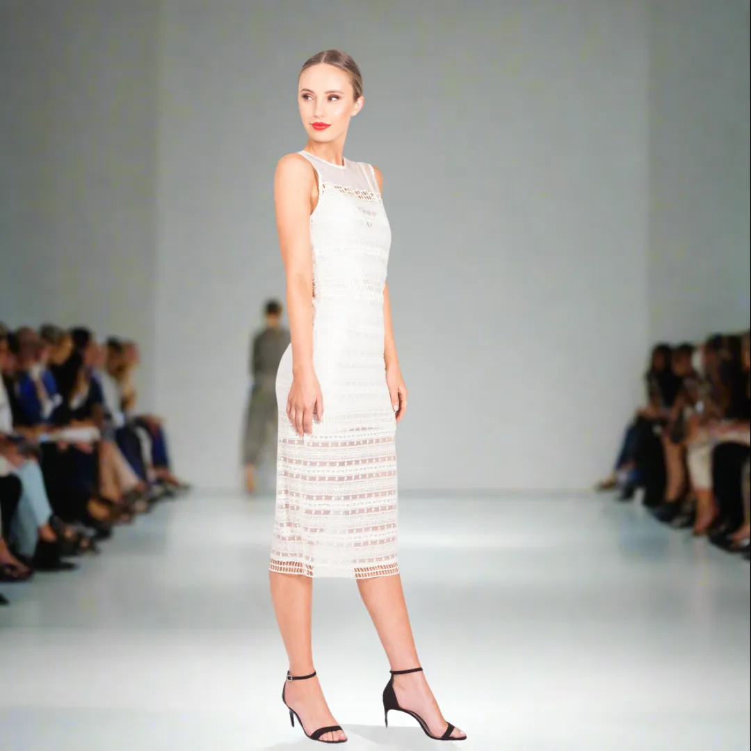 Hand Beaded Lace Dress