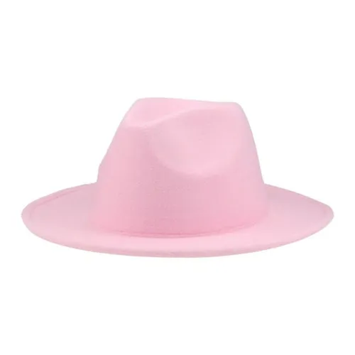 Hats for Women luxury Fedora Hat Women Panama Solid Wide Brim Winter