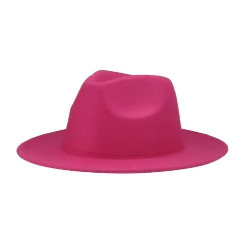 Hats for Women luxury Fedora Hat Women Panama Solid Wide Brim Winter