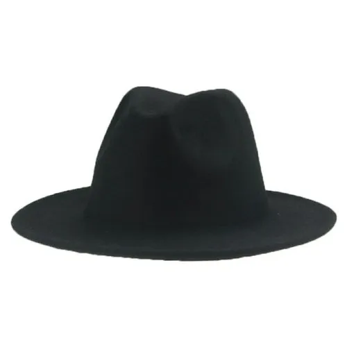 Hats for Women luxury Fedora Hat Women Panama Solid Wide Brim Winter