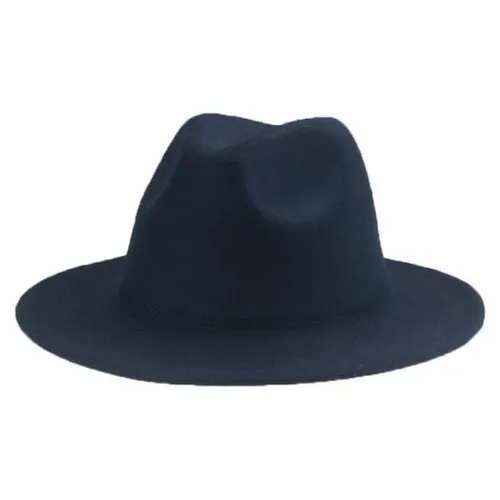 Hats for Women luxury Fedora Hat Women Panama Solid Wide Brim Winter