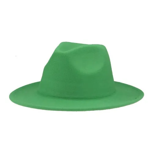 Hats for Women luxury Fedora Hat Women Panama Solid Wide Brim Winter