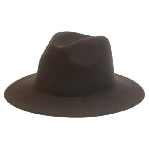 Hats for Women luxury Fedora Hat Women Panama Solid Wide Brim Winter