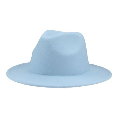 Hats for Women luxury Fedora Hat Women Panama Solid Wide Brim Winter