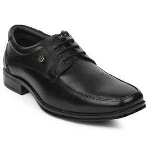 Healers Black Formal Lacing Derby Shoes For Men UDL-9 By Liberty