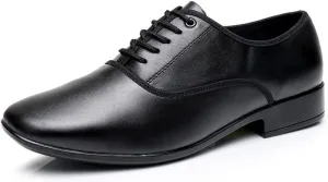 HIPPOSEUS Men's Ballroom Dance Shoes Leather Latin Tango Low Heel 1" Social Dance Shoes