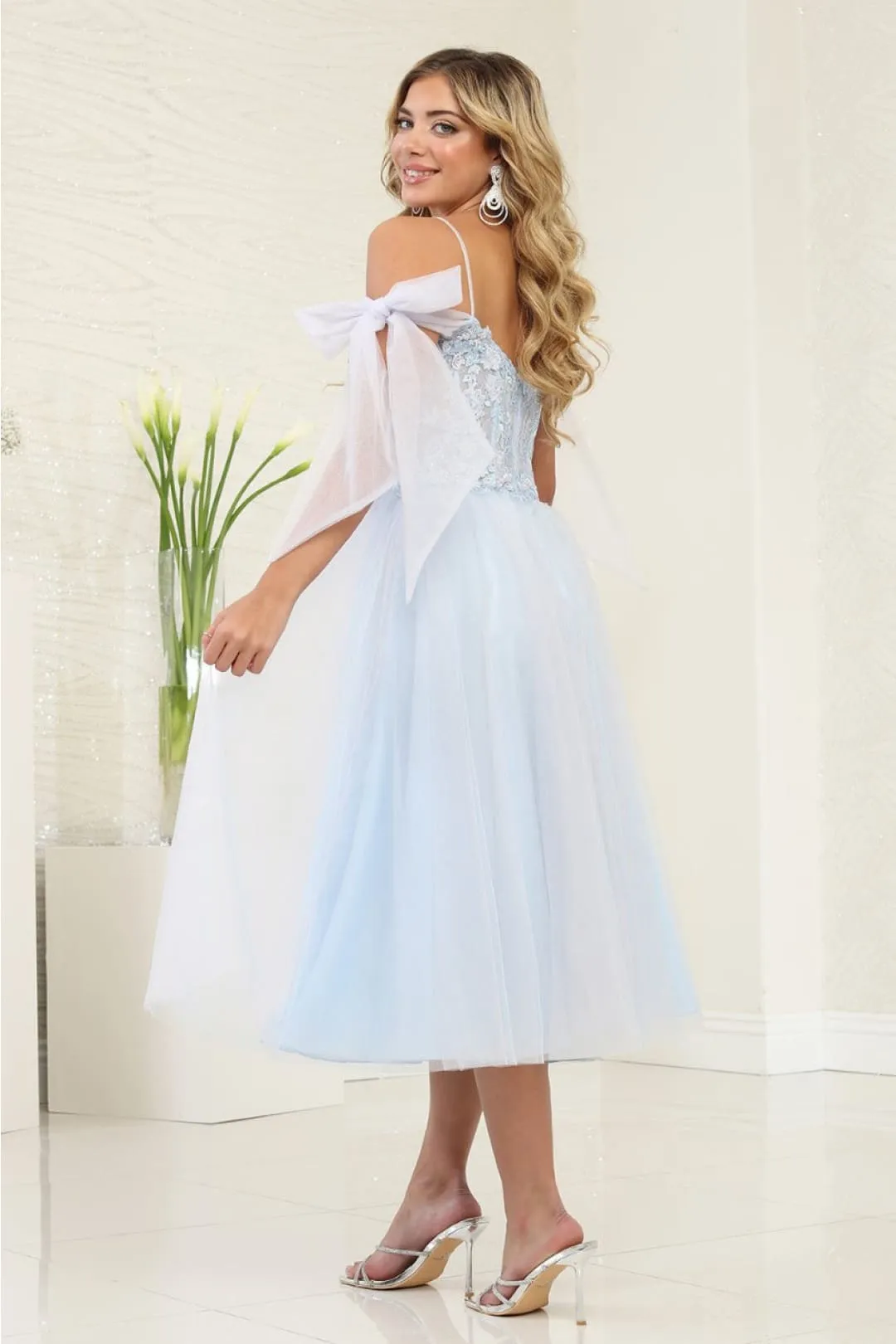 Kentucky Derby Dress Race Outfit in Baby Blue By May Queen MQ2089