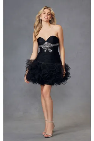 Kentucky Derby Dress Race Outfit  in Classic Black By Juliet JT705