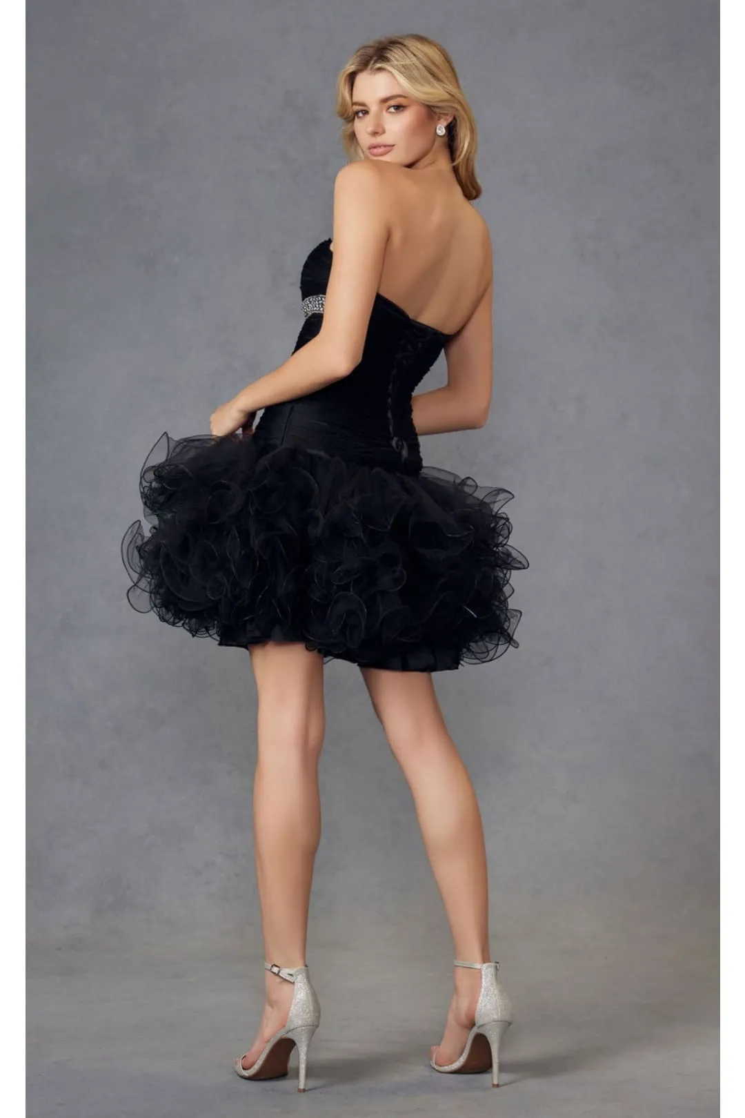 Kentucky Derby Dress Race Outfit  in Classic Black By Juliet JT705