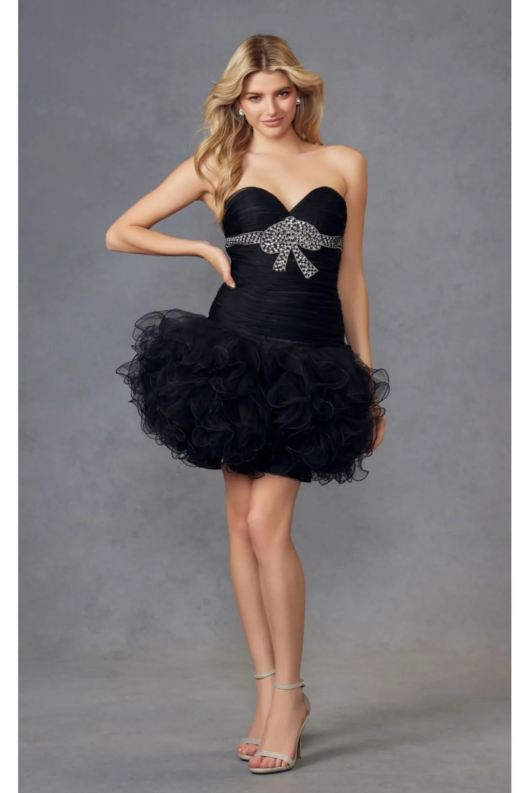 Kentucky Derby Dress Race Outfit  in Classic Black By Juliet JT705