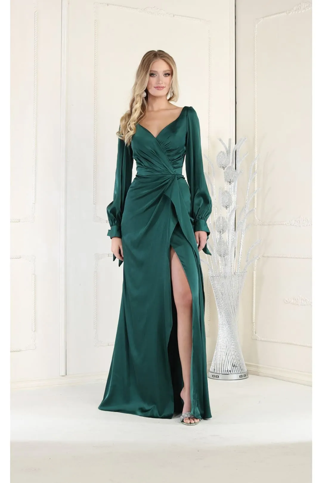 Kentucky Derby Dress Race Outfit in Hunter Green by May Queen MQ1974