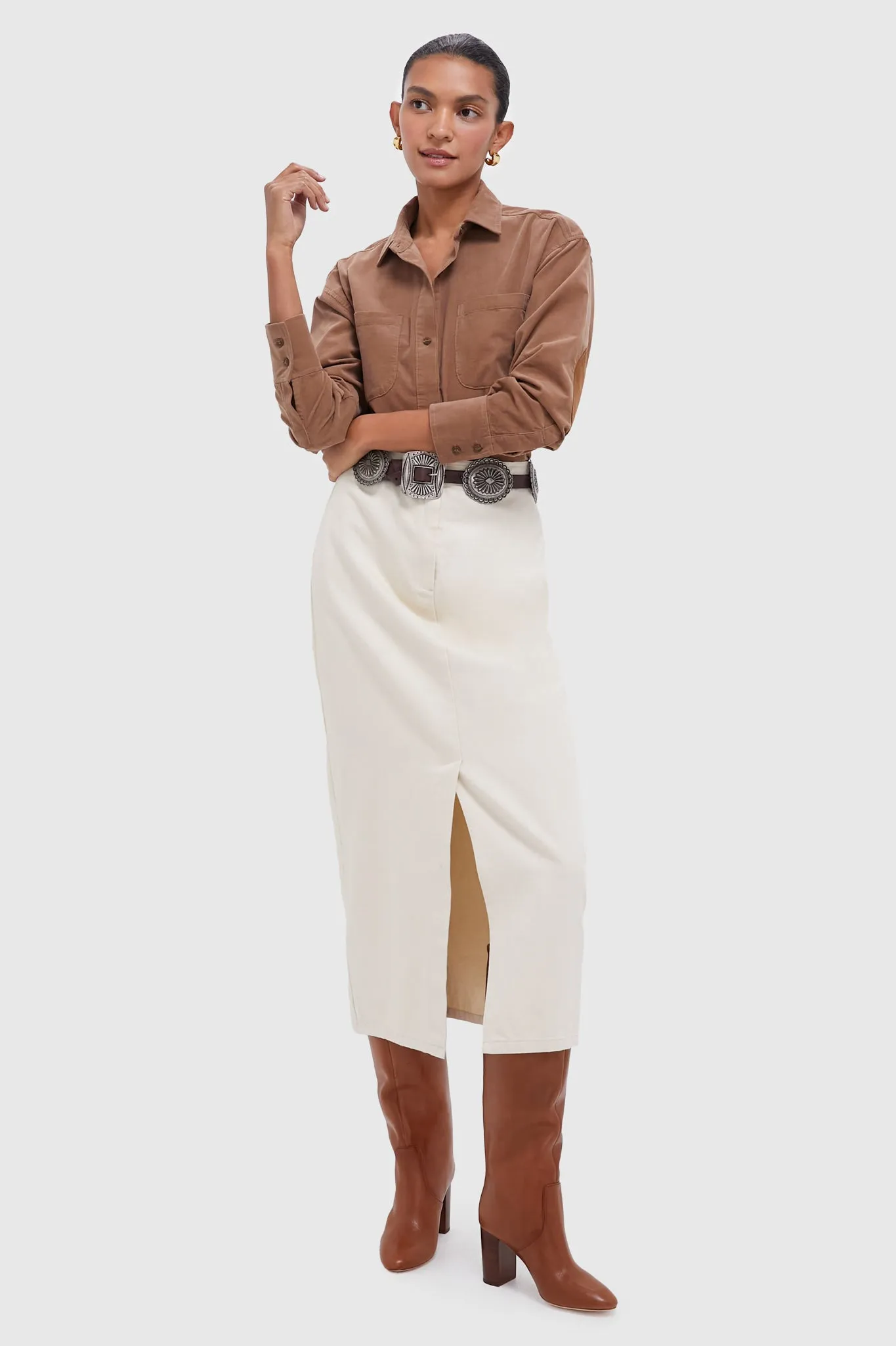 Khaki Corduroy Bryne Button Down
