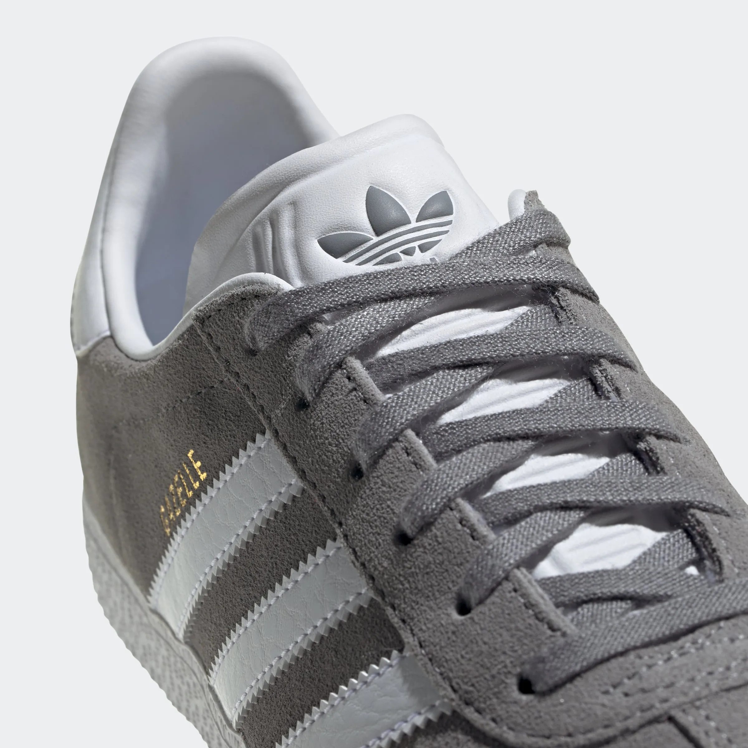 Kids adidas Originals Gazelle Shoes Grey Three