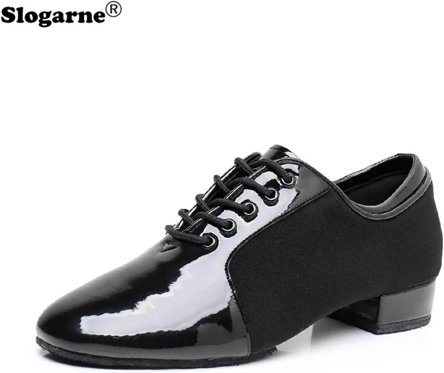 Latin Dance Shoes Man Modern Dance Shoes 2.5cm Heels Male Oxford Fabric Latin Shoes Breathable Soft Social Ballroom Dance Footwear