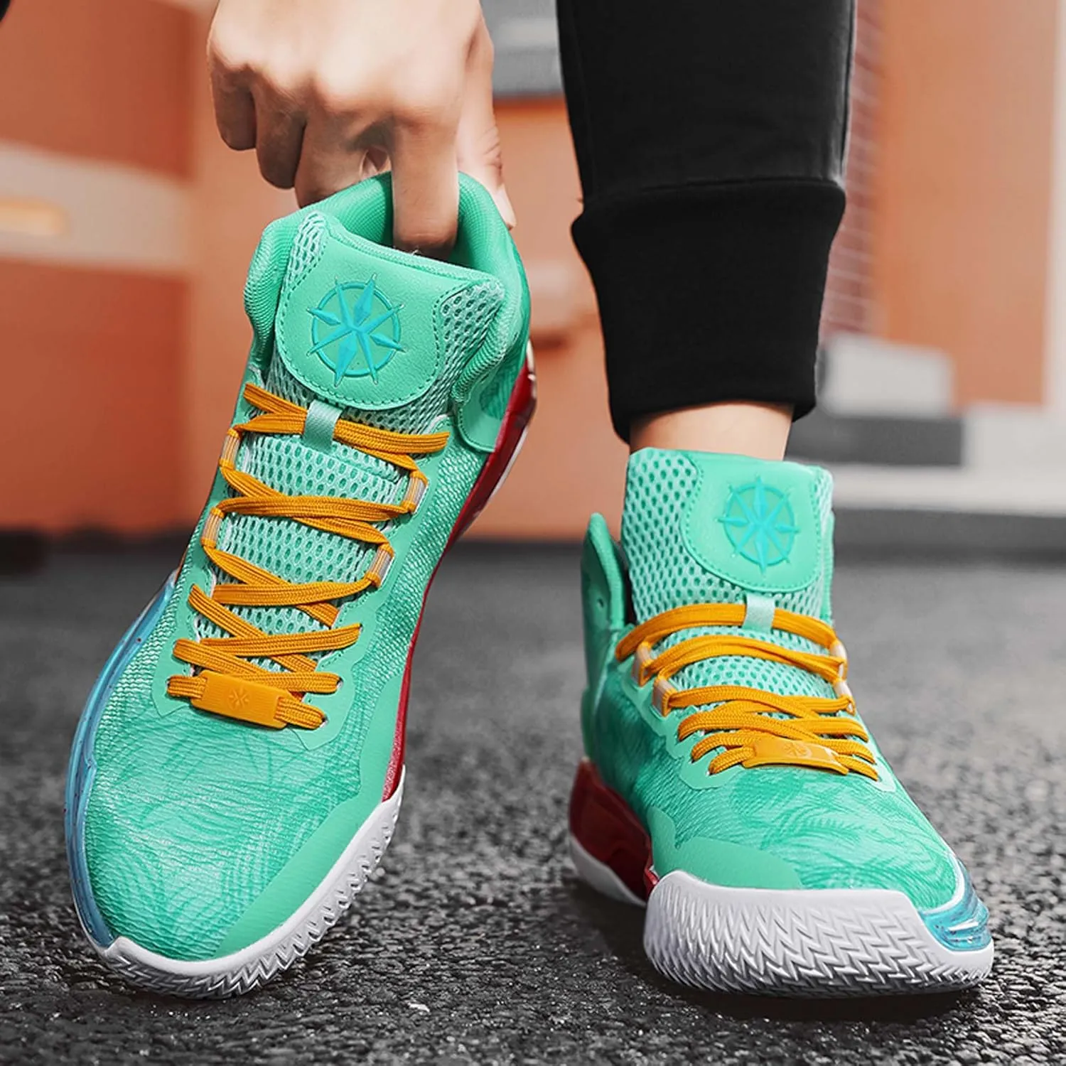 Lightweight Wearable Youth Basketball Shoes Men's Fashion Basketball Shoes Non-Slip Student Basketball Shoes