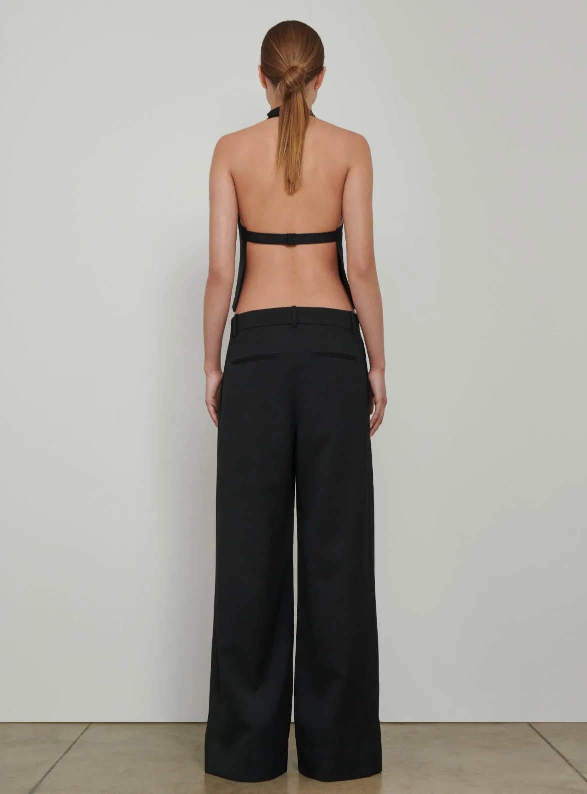 Low Rise Trouser in Black