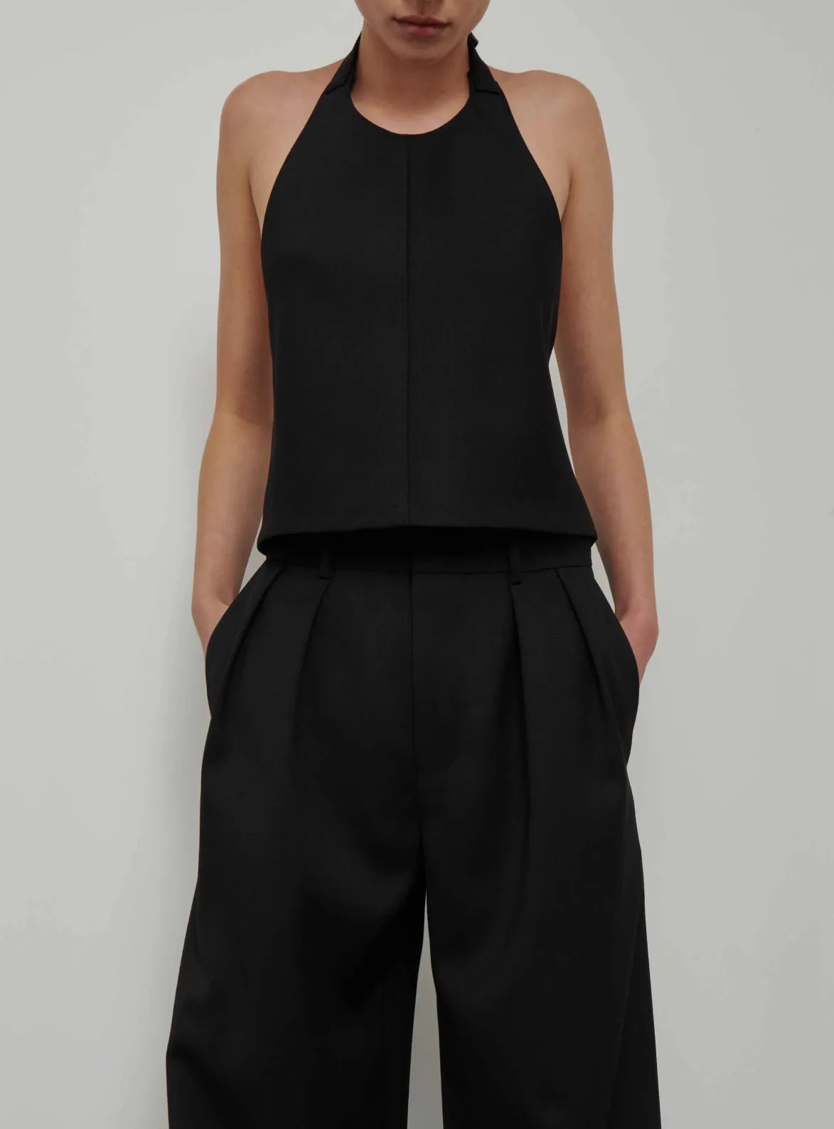 Low Rise Trouser in Black