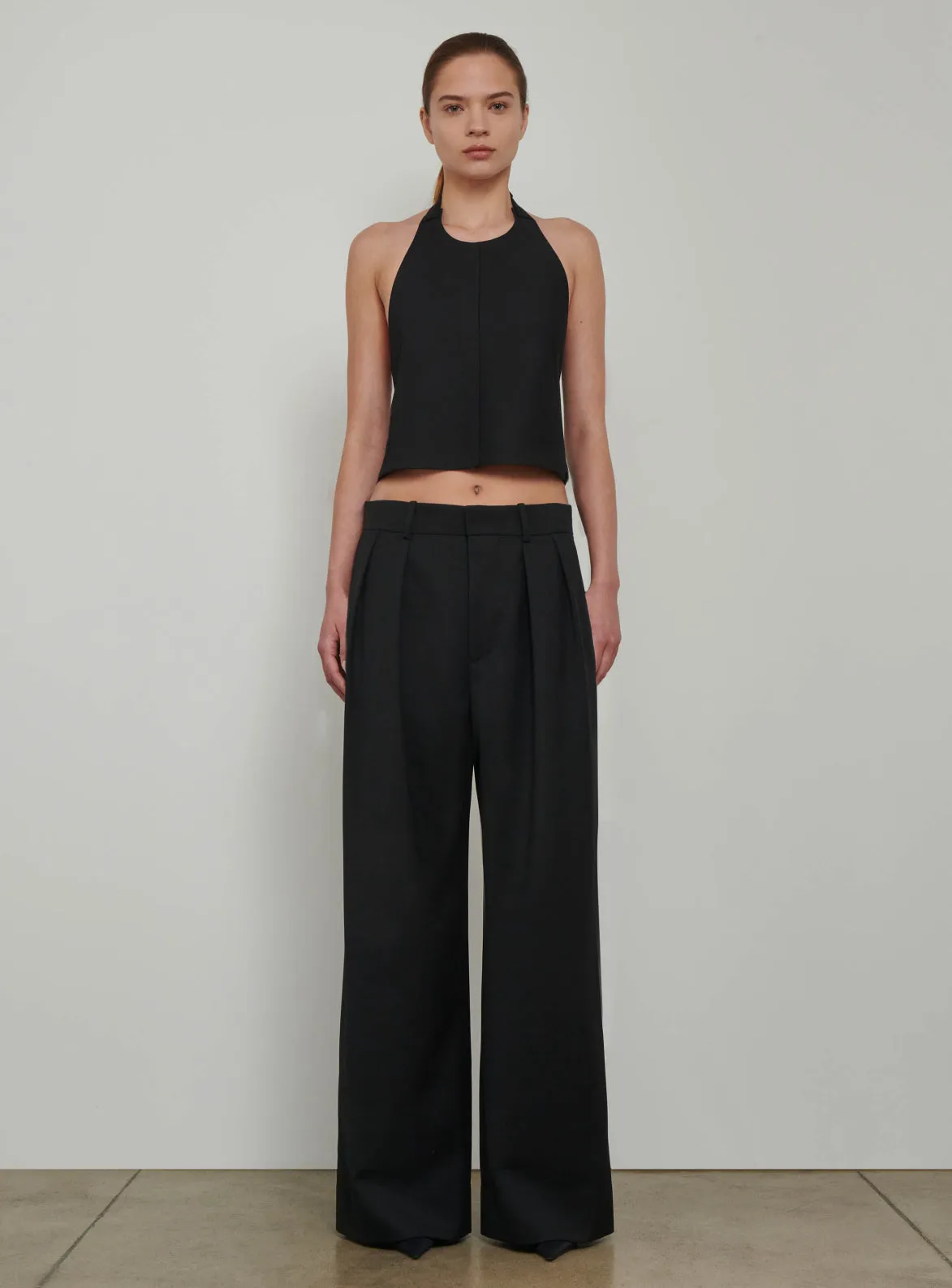 Low Rise Trouser in Black