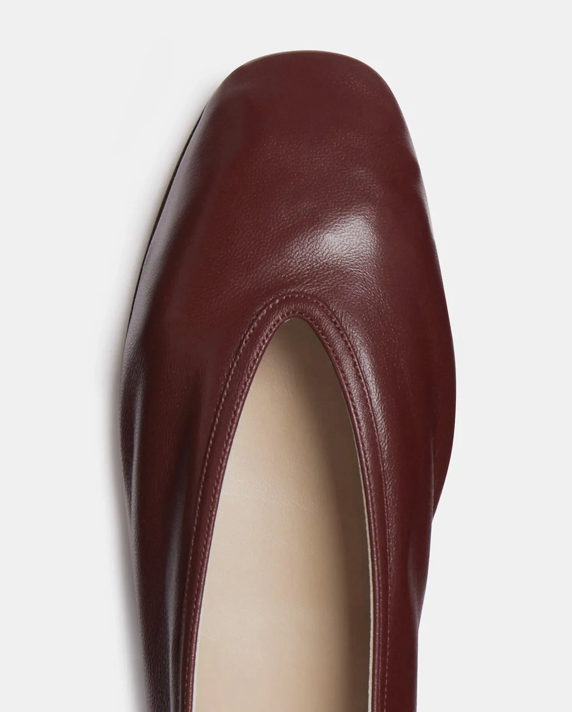 LUNA LEATHER SLIPPER / OXBLOOD