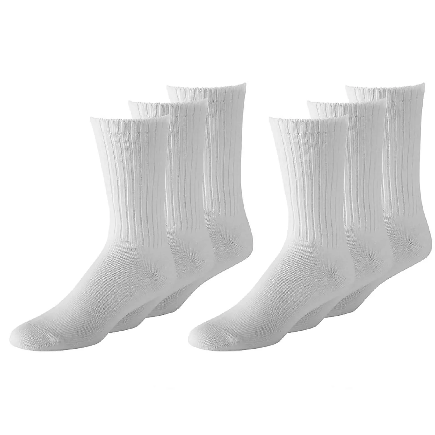 Mechaly Womens Basic Super Comfortable Low Cut and Crew Cotton Socks - 12 Pack